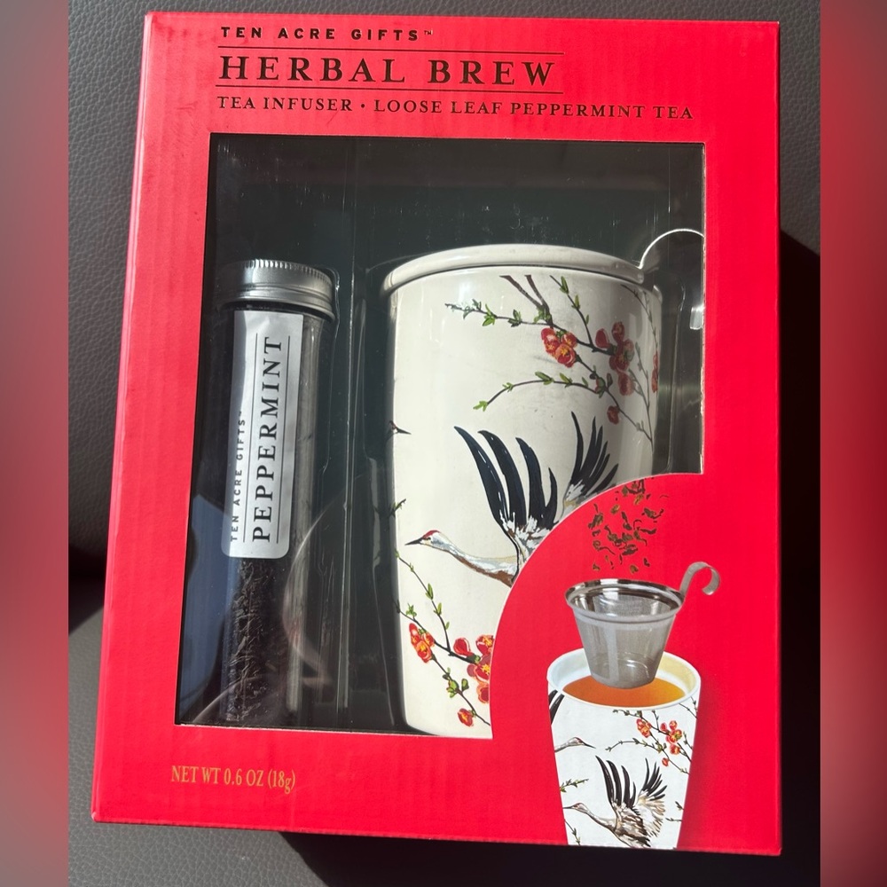 Ten Acre Herbal Brew Tea Infuser Loose Leaf Peppermint Tea